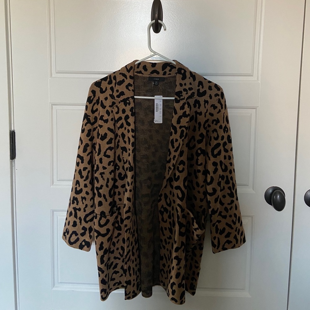 JCrew Cheetah Blazer